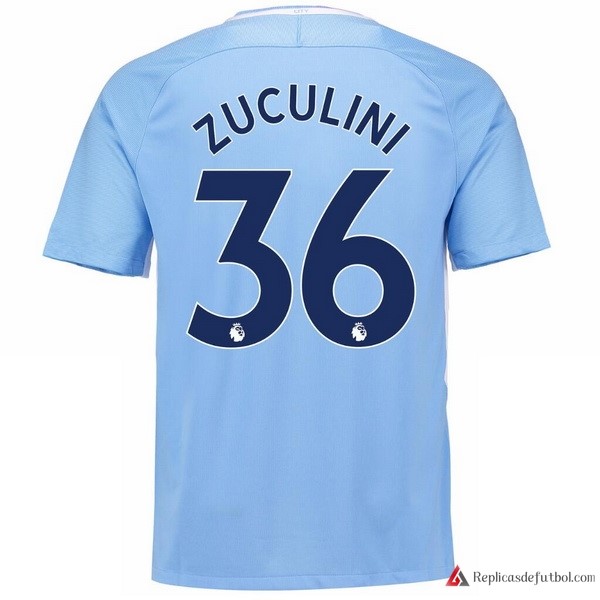 Camiseta Manchester City Primera equipación Zuculini 2017-2018